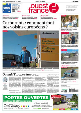 Cover of Ouest France (Mayenne)