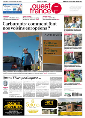 Cover of Ouest France (Nantes / Sud-Loire / Vignoble)