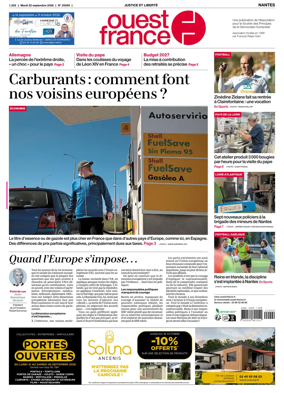 Cover of Ouest France (Nantes)