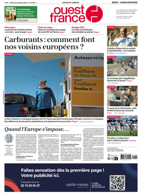 Cover of Ouest France (Nord-Finistere)