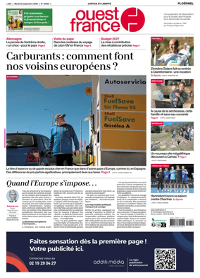 Cover of Ouest France (Ploermel)
