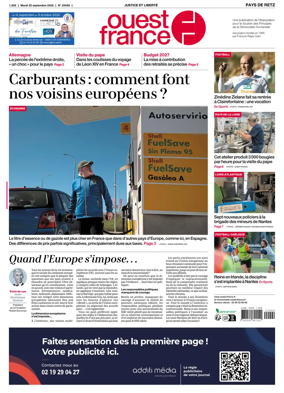 Cover of Ouest France (Pornic / Pays de Retz)