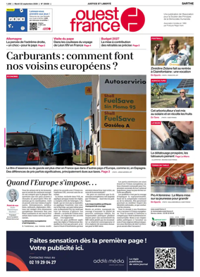 Cover of Ouest France (Sarthe)