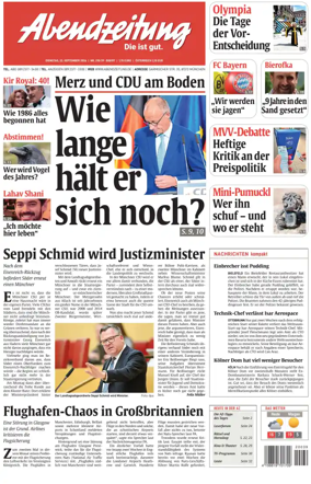 Cover of Abendzeitung Munchen