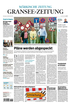 Cover of Gransee-Zeitung