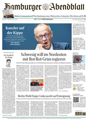 Cover of Hamburger Abendblatt (Harburg)
