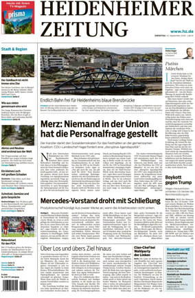 Cover of Heidenheimer Zeitung