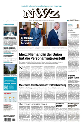 Cover of NWZ – Neue Wurttembergische Zeitung