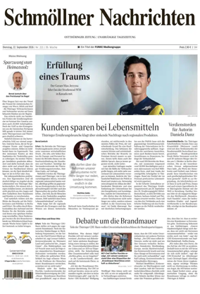 Cover of Ostthuringer Zeitung (Schmolln)