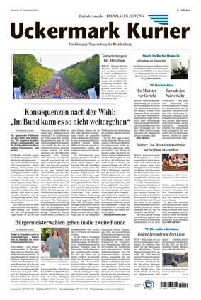 Cover of Prenzlauer Zeitung