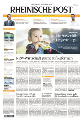 Cover of Rheinische Post - Monchengladbach and Korschenbroich