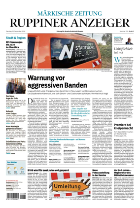 Cover of Ruppiner Anzeiger