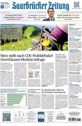 Cover of Saarbruecker Zeitung