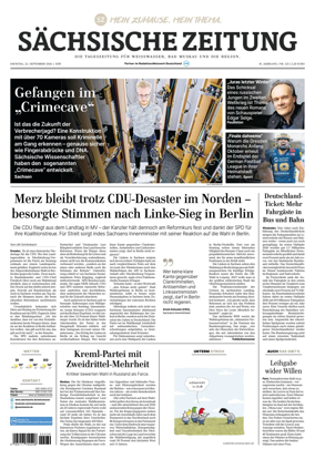 Cover of Sachsische Zeitung (Weiswasser)
