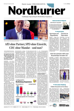 Cover of Strelitzer Zeitung