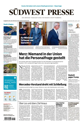 Cover of Sudwest Presse