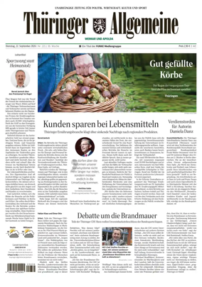 Cover of Thuringer Allgemeine (Apolda)