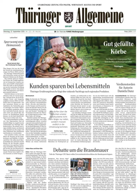 Cover of Thuringer Allgemeine (Erfurt)