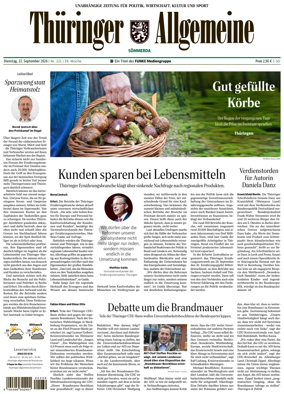 Cover of Thuringer Allgemeine (Sommerda)