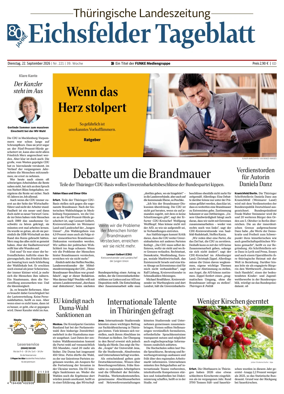 Cover of Thuringische Landeszeitung (Eichsfeld)