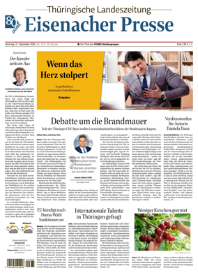 Cover of Thuringische Landeszeitung (Eisenach)