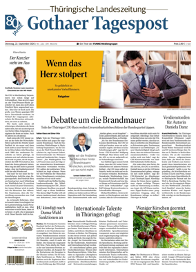 Cover of Thuringische Landeszeitung (Gotha)