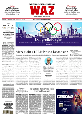 Cover of Westdeutsche Allgemeine Zeitung (Hattingen)