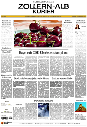 Cover of Zollern-Alb-Kurier (Balingen)