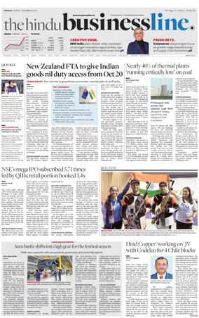 Cover of BusinessLine (Kolkata)