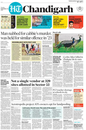 Cover of Hindustan Times (Chandigarh) - Live