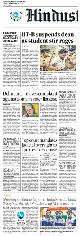 Cover of Hindustan Times (Gurgaon)
