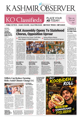 Cover of Kashmir Observer