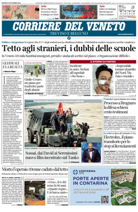 Cover of Corriere del Veneto (Treviso e Belluno)