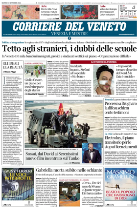 Cover of Corriere del Veneto (Venezia e Mestre)