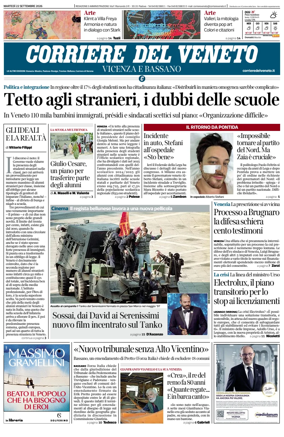 Cover of Corriere del Veneto (Vicenza e Bassano)