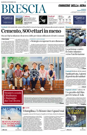 Cover of Corriere della Sera (Brescia)