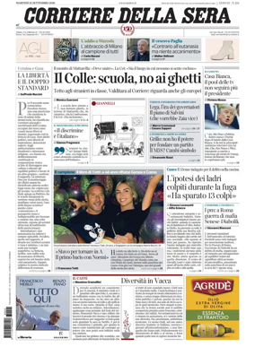 Cover of Corriere della Sera