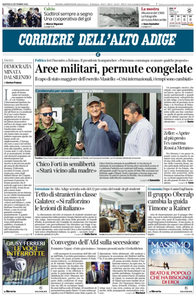 Cover of Corriere dell'Alto Adige