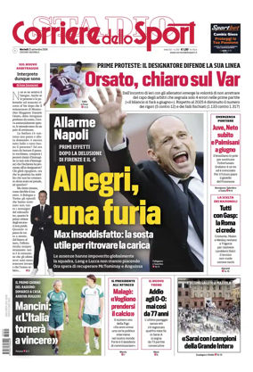 Cover of Corriere dello Sport