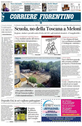 Cover of Corriere Fiorentino