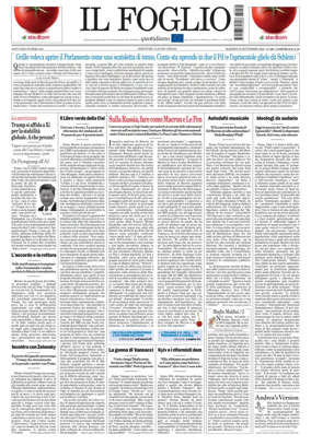 Cover of Il Foglio Quotidiano