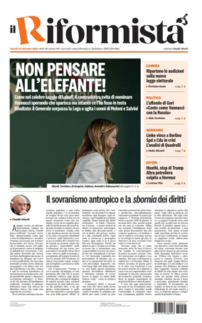 Cover of Il Riformista (Italy)