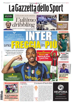 Cover of La Gazzetta dello Sport - Roma