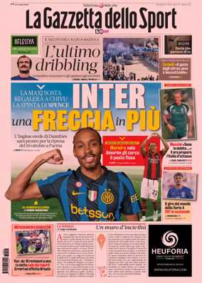 Cover of La Gazzetta dello Sport
