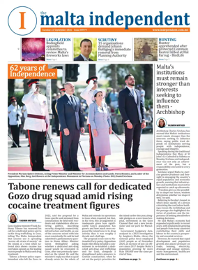 Cover of Malta Independent