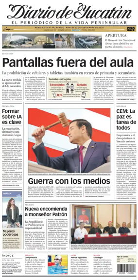 Cover of Diario de Yucatan