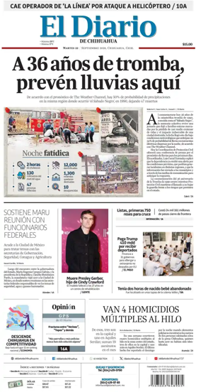 Cover of El Diario de Chihuahua