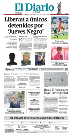 Cover of El Diario de Juarez
