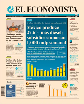 Cover of El Economista (Mexico)