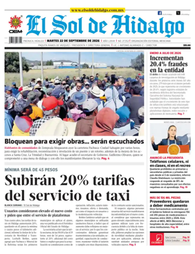 Cover of El Sol de Hidalgo